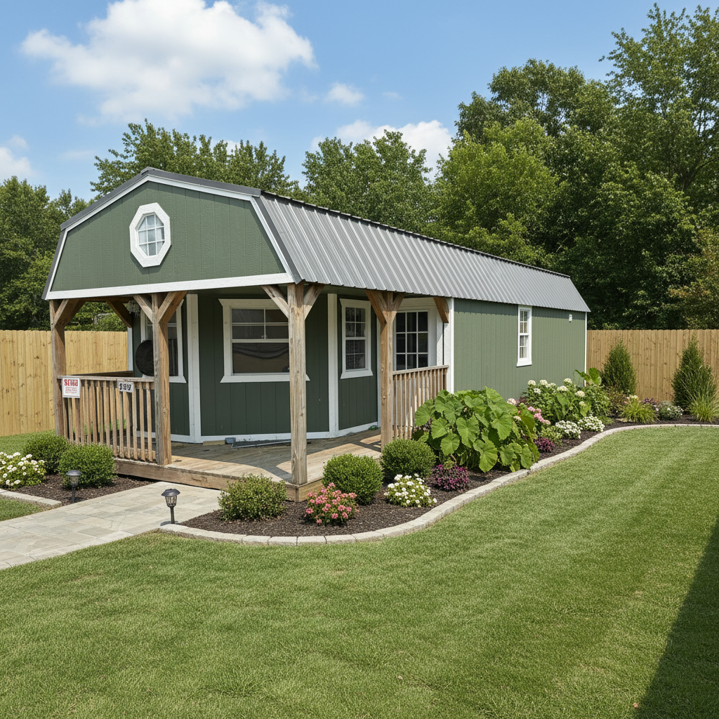 View details for 14 x 40 Deluxe Lofted Barn Cabin