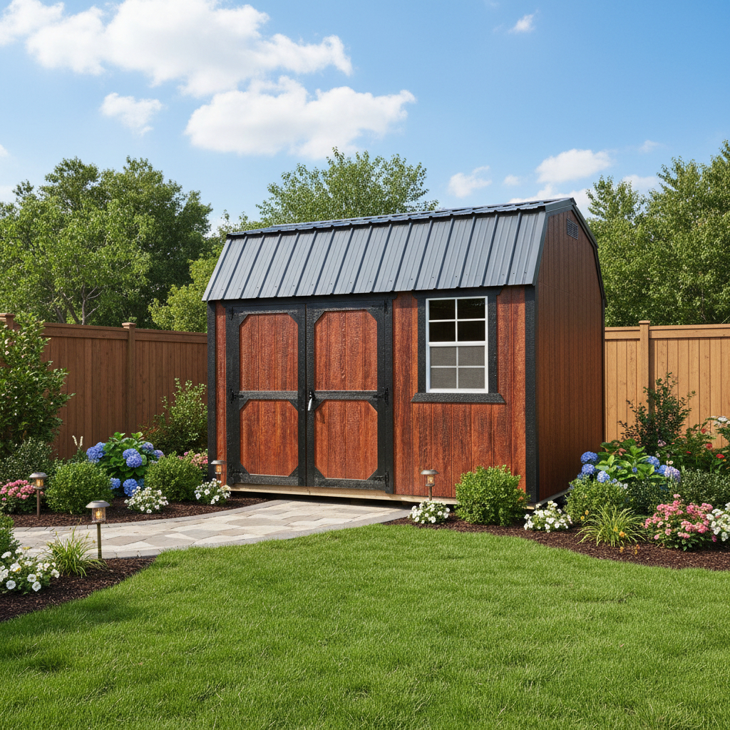 8 x 12 Side Lofted Barn – 1