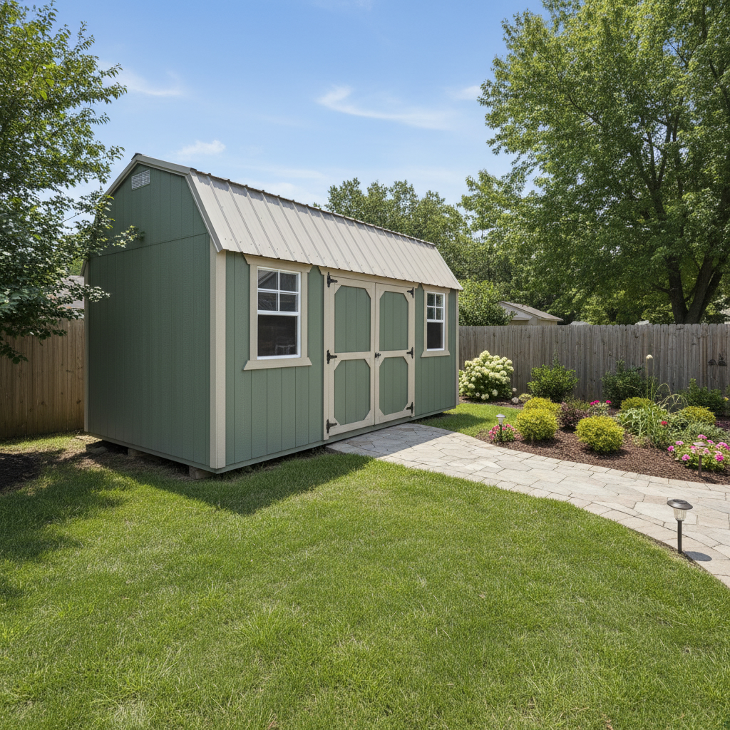 10 x 16 Side Lofted Barn – 1